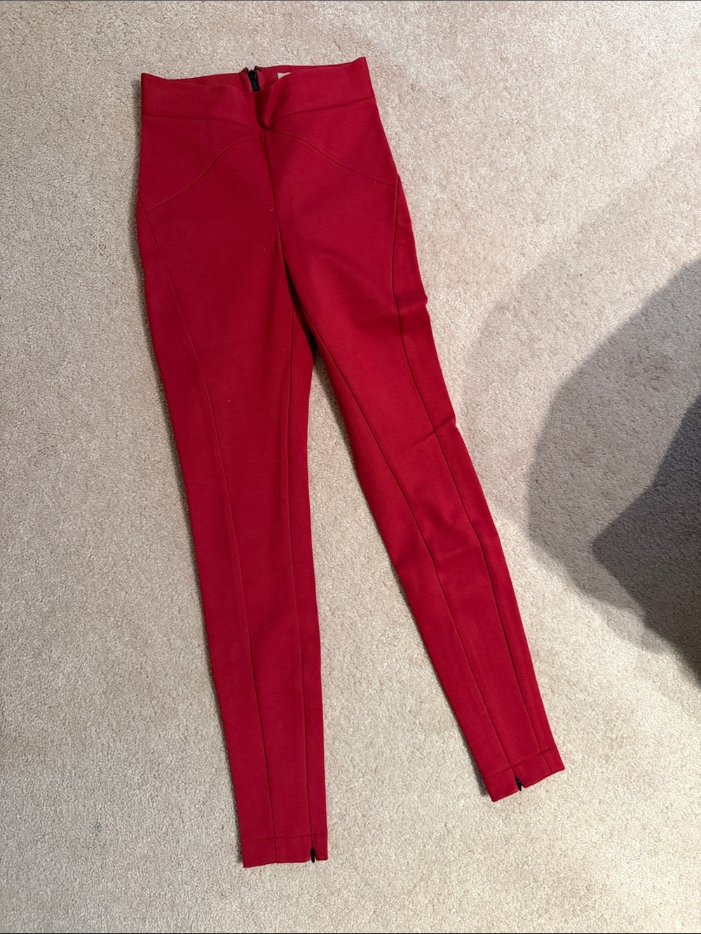 Robert Rodriguez Women's Red Ponte Slim Leg Pants 0